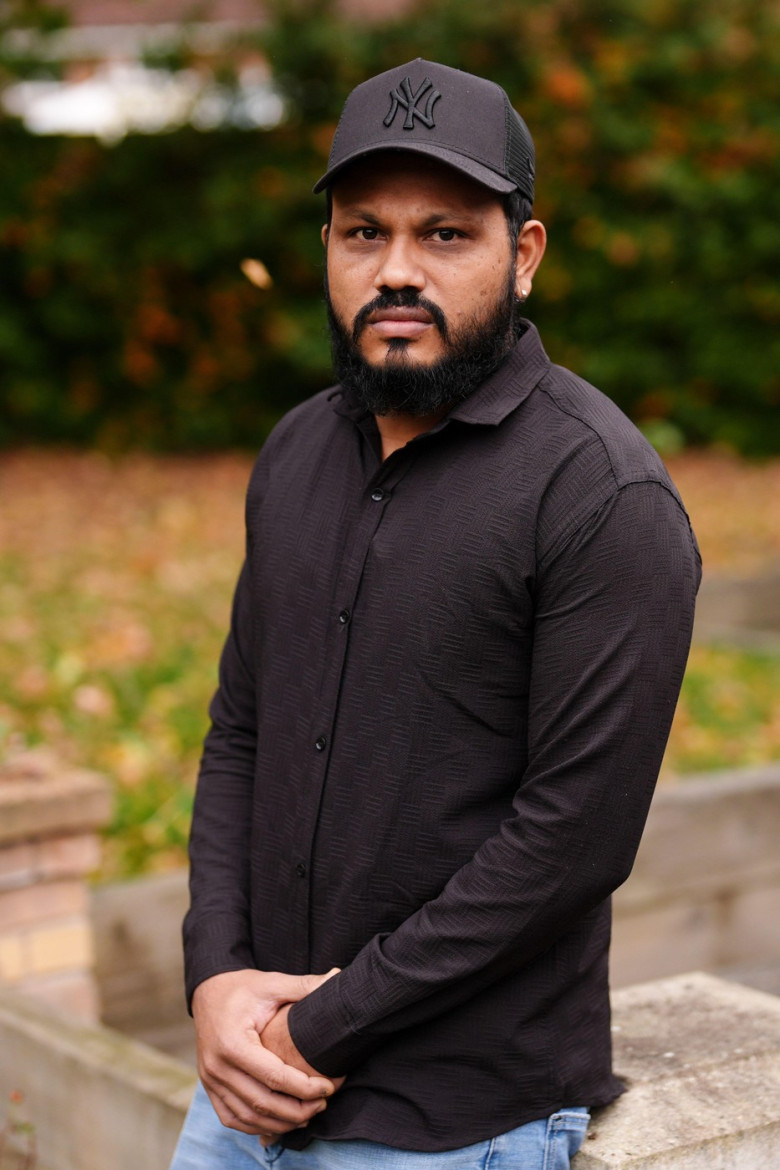 The sole survivor of the Air India crash, Vishwash Kumar Ramesh, poses for a photo in Oadby, near Leicester, following an interview with the PA news agency. Briton Ramesh survived the disaster on June 12 that killed 241 people on board. Picture date: Mond