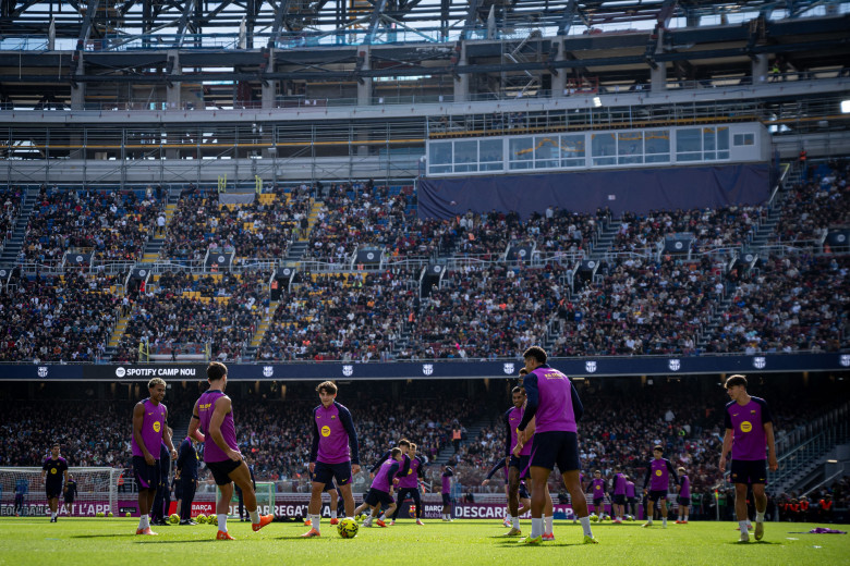 Spain: FC Barcelona First Training at Spotify Camp Nou