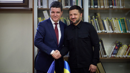 Nicușor Dan și Volodimir Zelenski