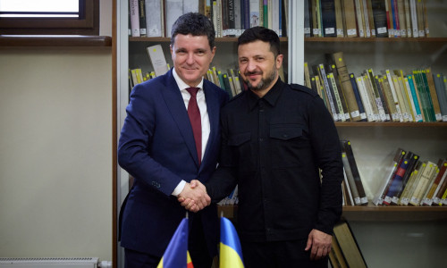 Nicușor Dan și Volodimir Zelenski