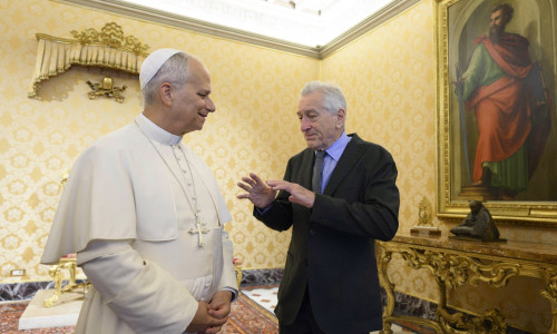 Robert de Niro si papa leon