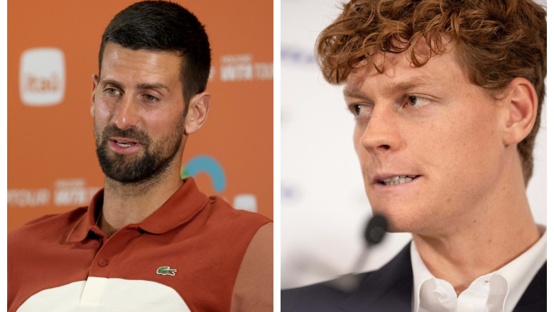 Novac Djokovici și Jannik Sinner