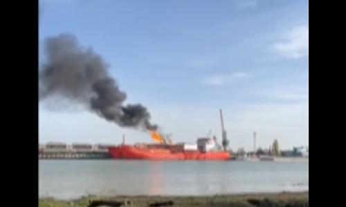 nava gpl lovita de drona