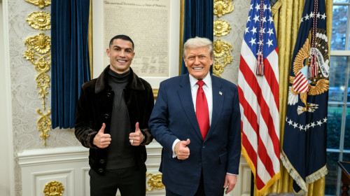 Cristiano Ronaldo visits the White House