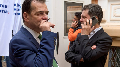 Nicușor Dan și Ludovic Orban