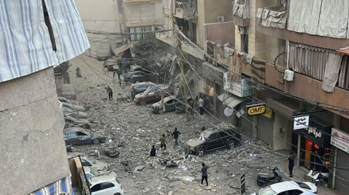 Atac al Israelului asupra Beirutului/ Foto: X