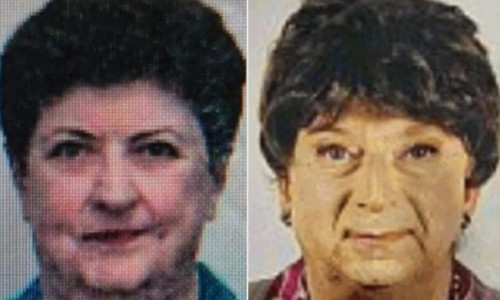 barbat deghizat in mama lui moarta