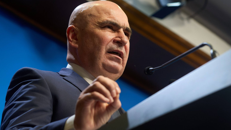 Ilie Bolojan Press Conference, Bucharest, Romania