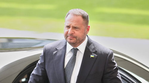 Berlin, Deutschland, 28.05.2025: Bundeskanzleramt: Besuch des ukrainischen Präsidenten: Andrij Jermak, Leiter des Präsid