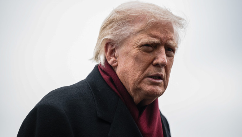 DC: President Donald Trump speaks to the media before boarding Marine One