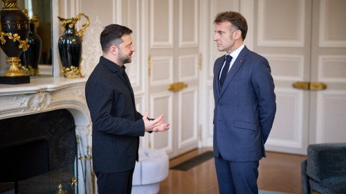Visite de travail du président ukrainien Volodymyr Zelensky en France