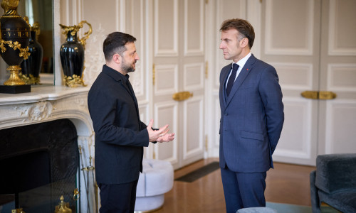 Visite de travail du président ukrainien Volodymyr Zelensky en France