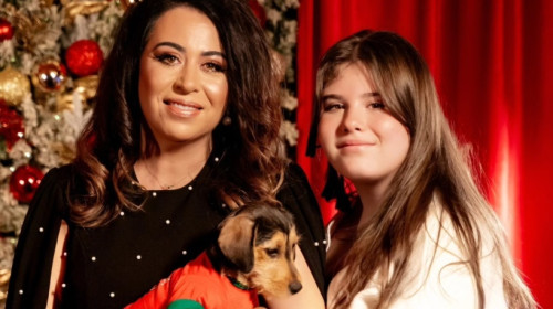 Oana Roman și fiica ei, Isabela