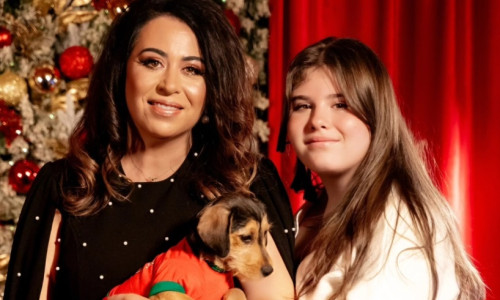 Oana Roman și fiica ei, Isabela