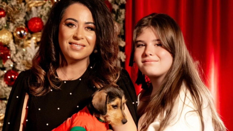 Oana Roman și fiica ei, Isabela