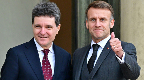 Emmanuel Macron și Nicușor Dan
