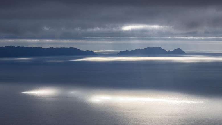 A moody, atmospheric shot taken off the south coast of Madeira, Portugal.