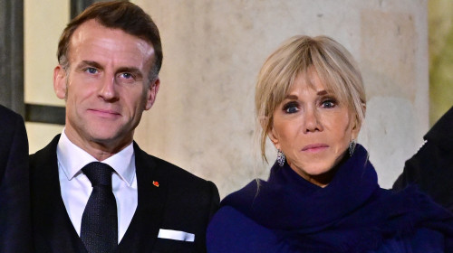 Emmanuel și Brigitte Macron/ Profimedia