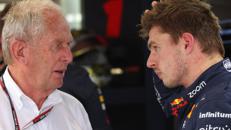 Helmut Marko și Max Verstappen/ Profimedia