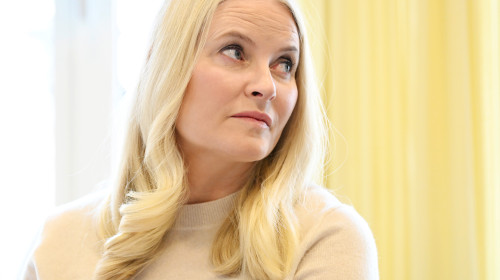 Crown Princess Mette-Marit Visits the Hospital Clowns at Ulleval Hospital