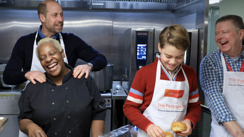 Prinţul William şi fiul său George/ Profimedia