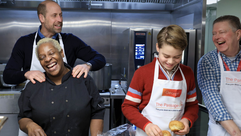 Prinţul William şi fiul său George/ Profimedia