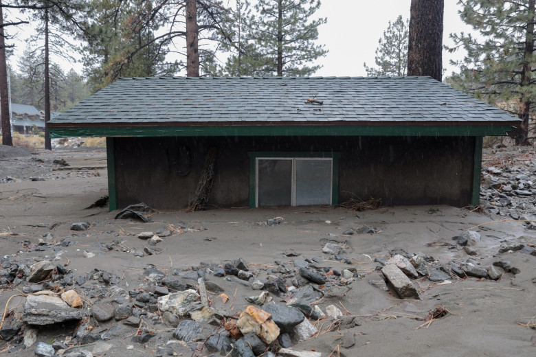 Powerful winter storm triggers mudslides in southern California