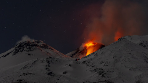 Mount Etna erupts, sending ash column over eastern Sicily