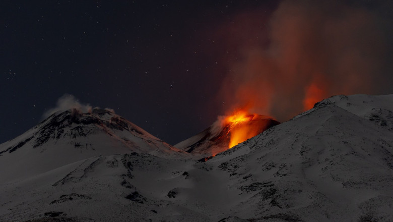 Mount Etna erupts, sending ash column over eastern Sicily