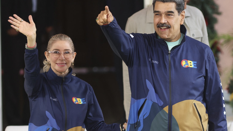 Nicolas Maduro şi soţia sa, Cilia Flores/ Profimedia