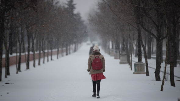 Ninsori la Bucureşti, sâmbătă noaptea. De duminică, vremea devine deosebit de rece