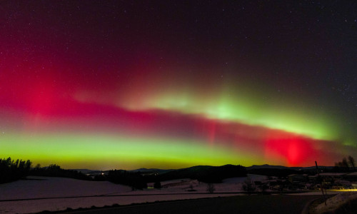 Polarlichter über Bayern