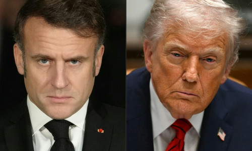 Donald Trump și Emmanuel Macron