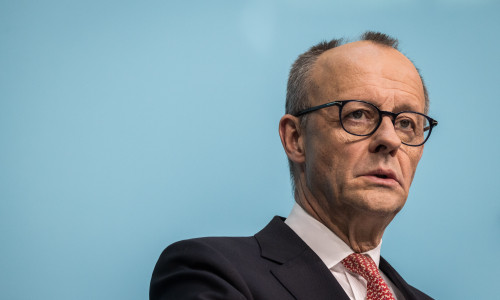 Merz Holds Press Conference At CDU Headquarters