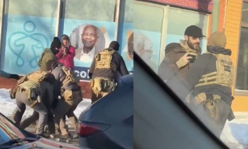 Bărbat împușcat de agenți federali