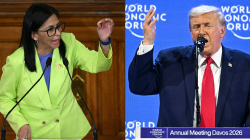 Delcy Rodriguez si donald trump (1)