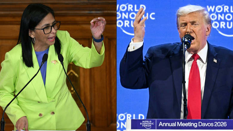 Delcy Rodriguez si donald trump (1)