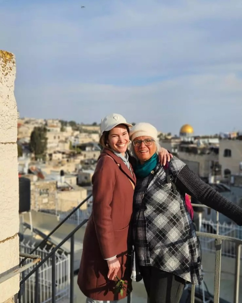 Tal Berkovich și mama ei/ Foto: Facebook