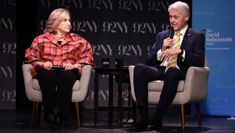 President Bill Clinton And Secretary Hillary Rodham Clinton In Conversation With David Rubenstein