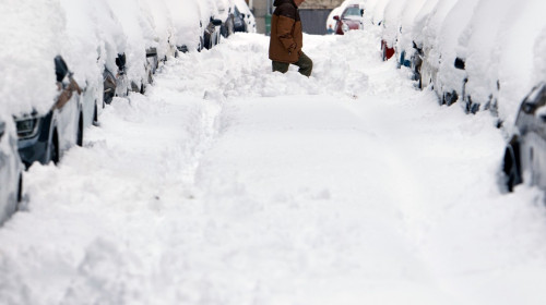 ROMANIA BUCHAREST SEVERE BLIZZARD