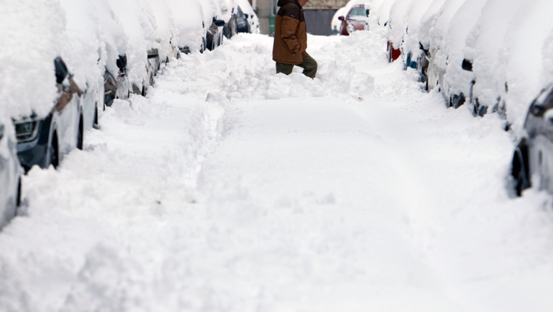 ROMANIA BUCHAREST SEVERE BLIZZARD