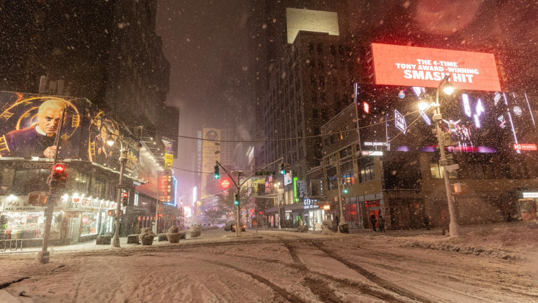 ninsoare, zapada, new york 2026