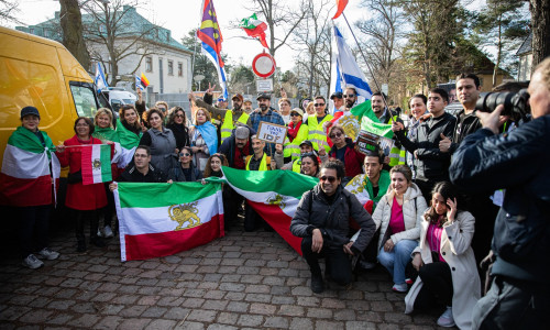 Germany: Pro Israel Iran Opposition Rally Near Israeli Embassy in Berlin