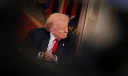 President Trump Participates In A Saving College Sports Roundtable In The East Room