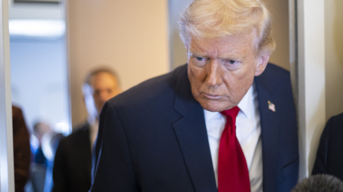 President Trump Spends Weekend At Mar-a-Lago Resort In Florida