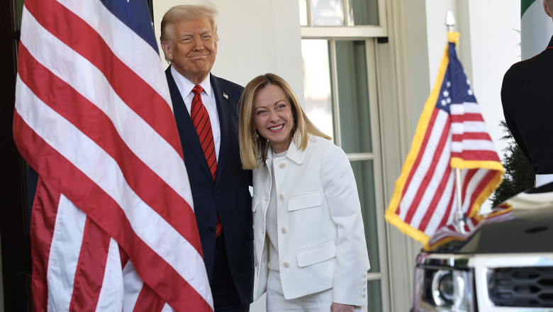 President Trump Meets With Visiting Italian Prime Minister Giorgia Meloni At The White House