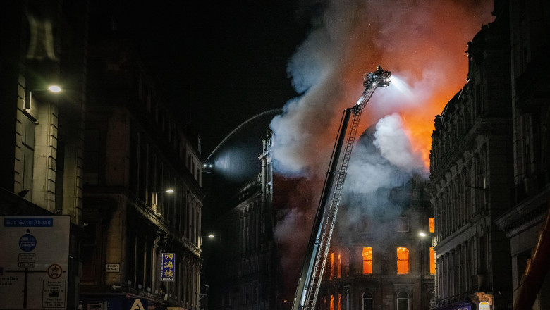 Incendiu devastator la Gara Centrală din Glasgow/ Profimedia