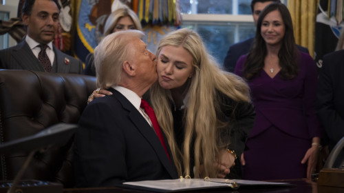 Erika Kirk și Donald Trump/ Profimedia