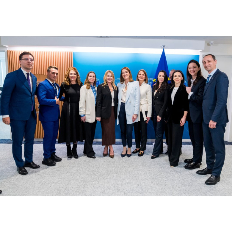 Nadia Comăneci, sărbătorită la Parlamentul European/ Foto: Instagram