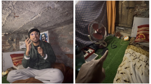 Indianul care trăiește într-o „cutie de chibrit”